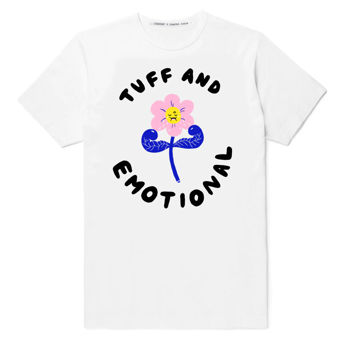 Content X Sumena Owen Tuff & Emotional T-Shirt White