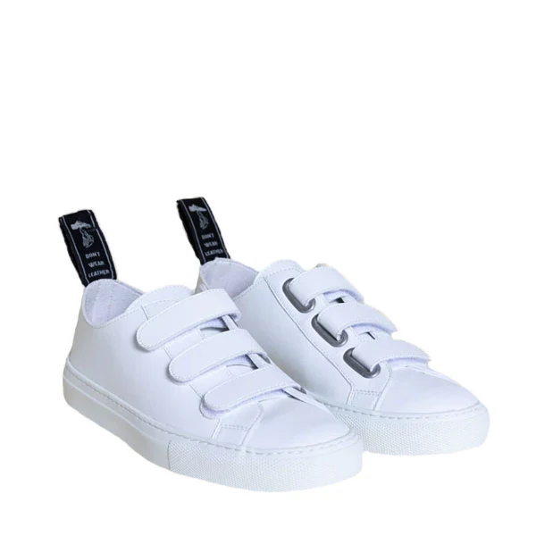 Good Guys Don't Wear Leather Keith White Vegan Sneakers - Image 2