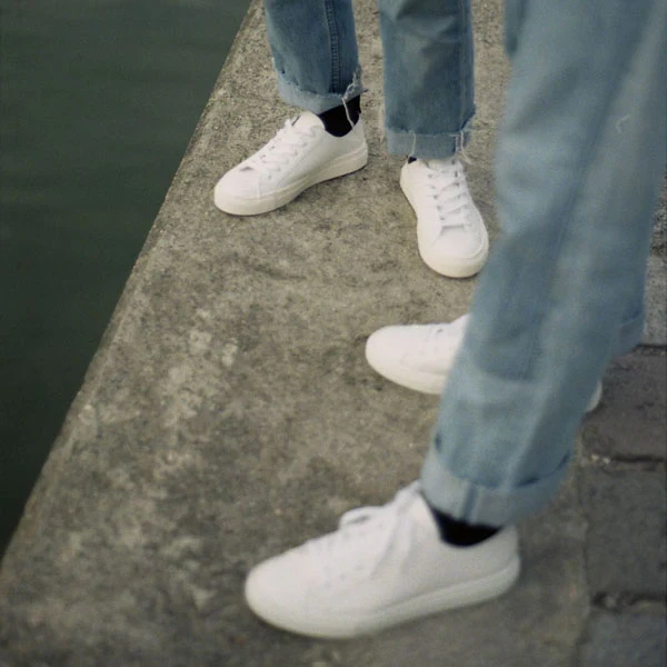 Good Guys Don't Wear Leather Samo White Sneakers - Image 3